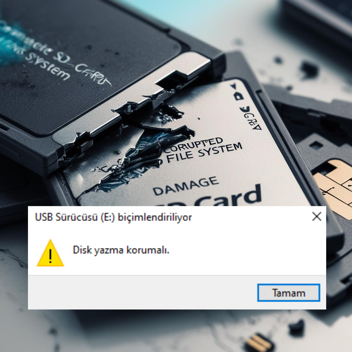 SD Kartta Disk Yazma Koruması Hatası ve Çözüm Yolları